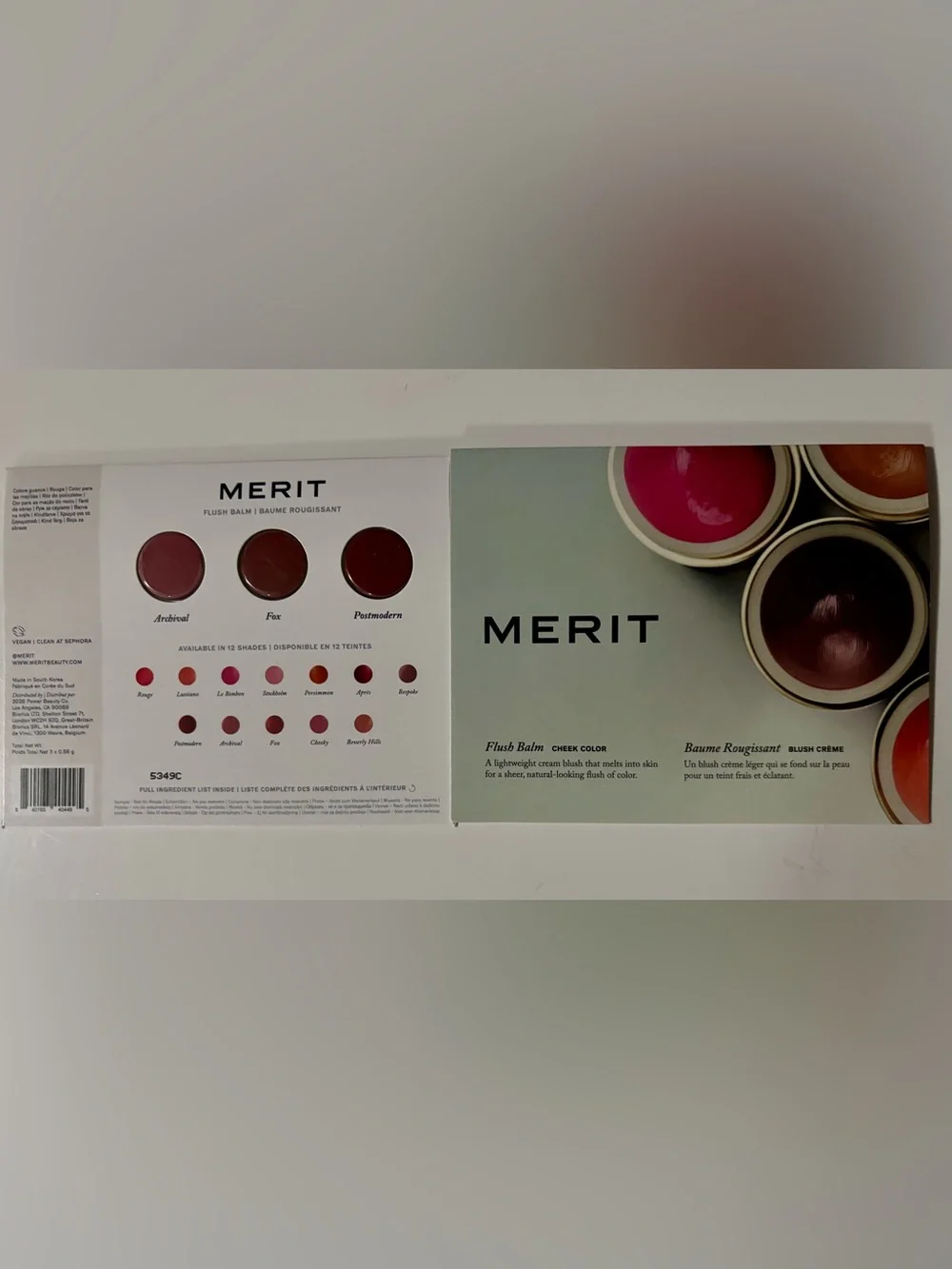 NWT Merit Flush Balm Cheek Color samples set of 2